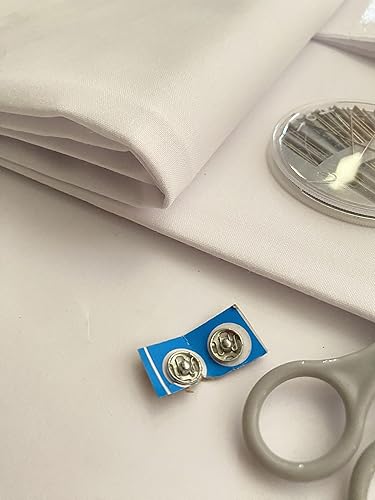 Miniatura 10 de MAROBEE Interfaz fusible de algodón tejido para planchar para proyectos de costura, 44 pulgadas x 2 yardas, interfaz de peso medio (HF) para