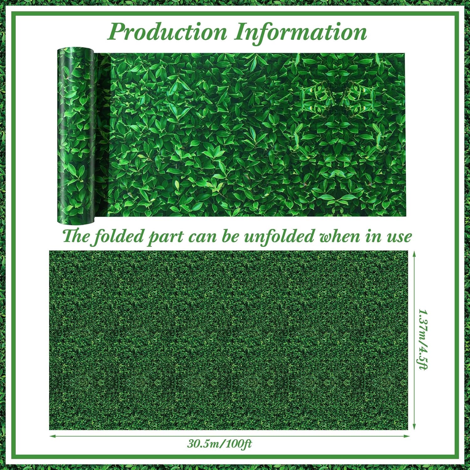 Tatuo 12 Pieces 54 x 108 Inches Jumbo Green Leaves Photography Leaf Backdrop 3D Waterproof Tree Leaves Background Photo Booth Prop Green Leaf Tablecloths for Baby Shower Birthday Party Decoration