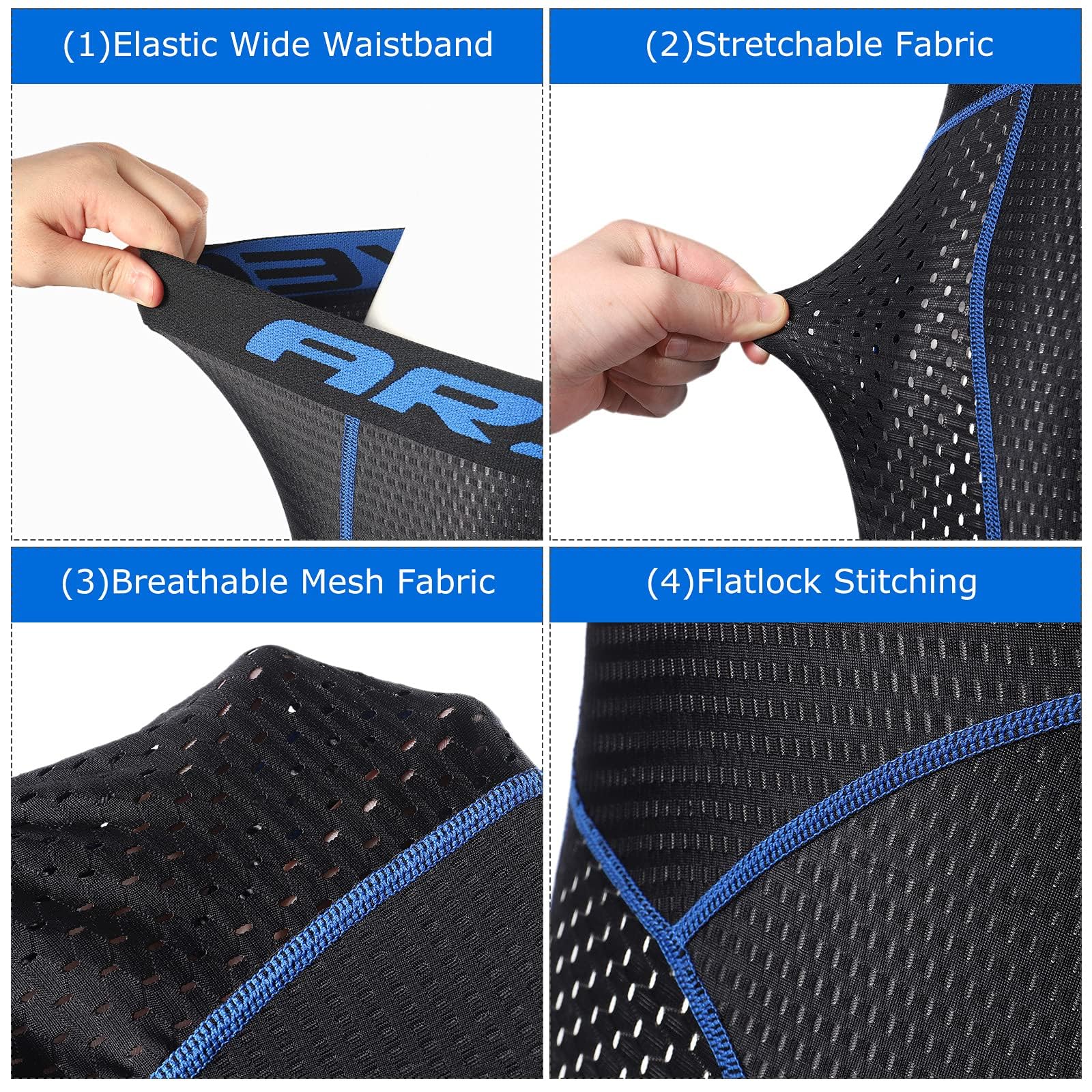 Lixada Pantaloncini da Ciclismo da Uomo Pantaloncini da Bicicletta con Imbottitura per Cuscino