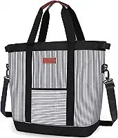 INSMEER Bolsa Térmica Grande Portátil - 45 latas/35L, Mochila Termica DobráVel Macia, Bolsa Térmica Feminina à Prova De Vazamentos/Isolada/ReutilizáVel Para Praia, Acampamento, Supermercado