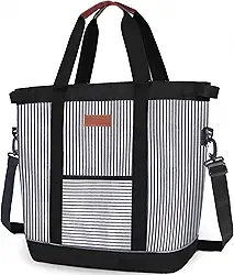 INSMEER Bolsa Térmica Grande Portátil - 45 latas/35L, Mochila Termica DobráVel Macia, Bolsa Térmica Feminina à Prova De Vazamentos/Isolada/ReutilizáVel Para Praia, Acampamento, Supermercado