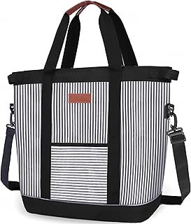 INSMEER Bolsa Térmica Grande Portátil - 45 latas/35L, Mochila Termica DobráVel Macia, Bolsa Térmica Feminina à Prova De Vazamentos/Isolada/ReutilizáVel Para Praia, Acampamento, Supermercado