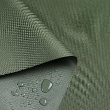 Waterproof Marine Canvas Fabric by The Yard 58" 600D PVC Backing Water-Resistant Cordura Polyester Fabric Heavy Duty Upholstery Material for Outdoor Indoor Marine Awning Tent Boat, 1 Yard Army Green