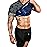 FUXERT Sauna Shirt for Men Sweat Sauna Suit for Gym Exercise Compression Shirt Workout Shapewear (CMGY L)