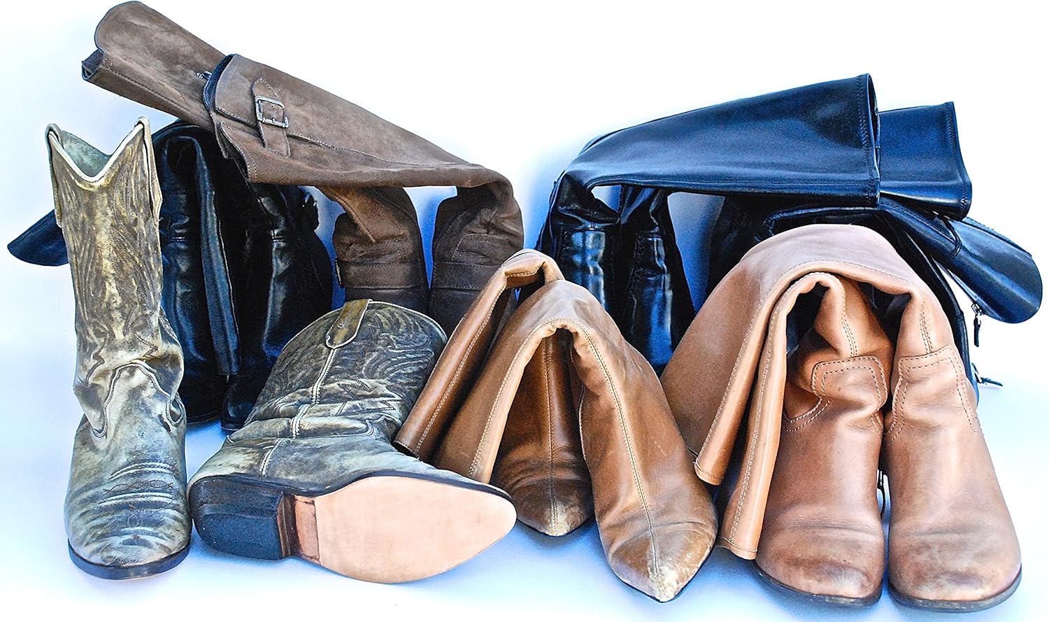 Boot Shaper Stands for Closet Organization - Keeps Them Shaped Properly - Many Patterns to Choose from - 1 Pair (Pink Chevron) - Image 6