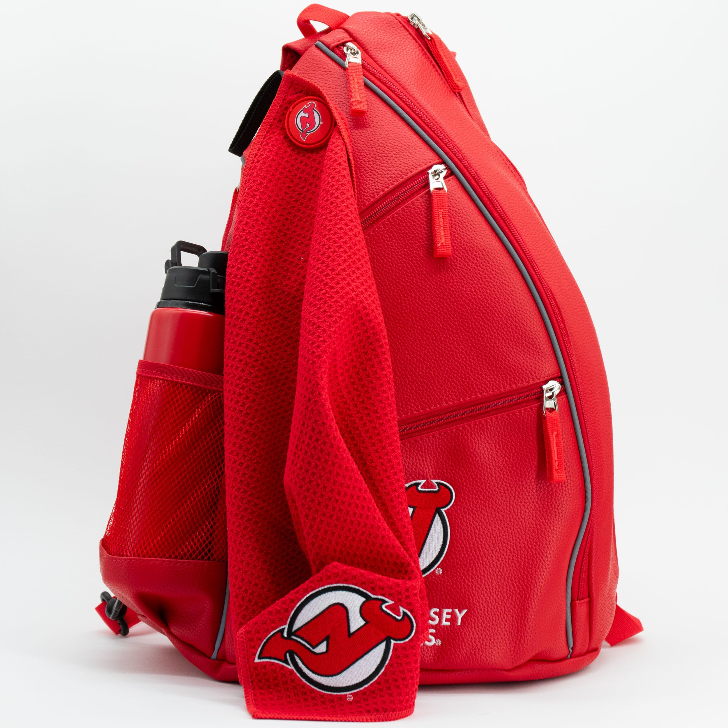 Team Golf Mochila de piel sintética, varios colores del equipo, grande