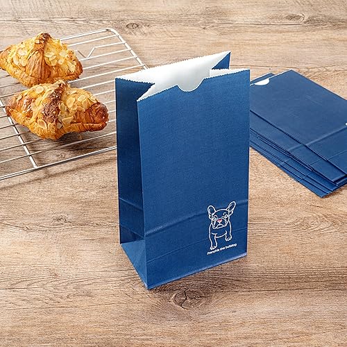 Vista 197 de Restaurantware Bag Tek - Bolsas de almuerzo desechables de 2 libras, 100 bolsas resistentes para llevar, parte inferior plana, ideal para Blanco