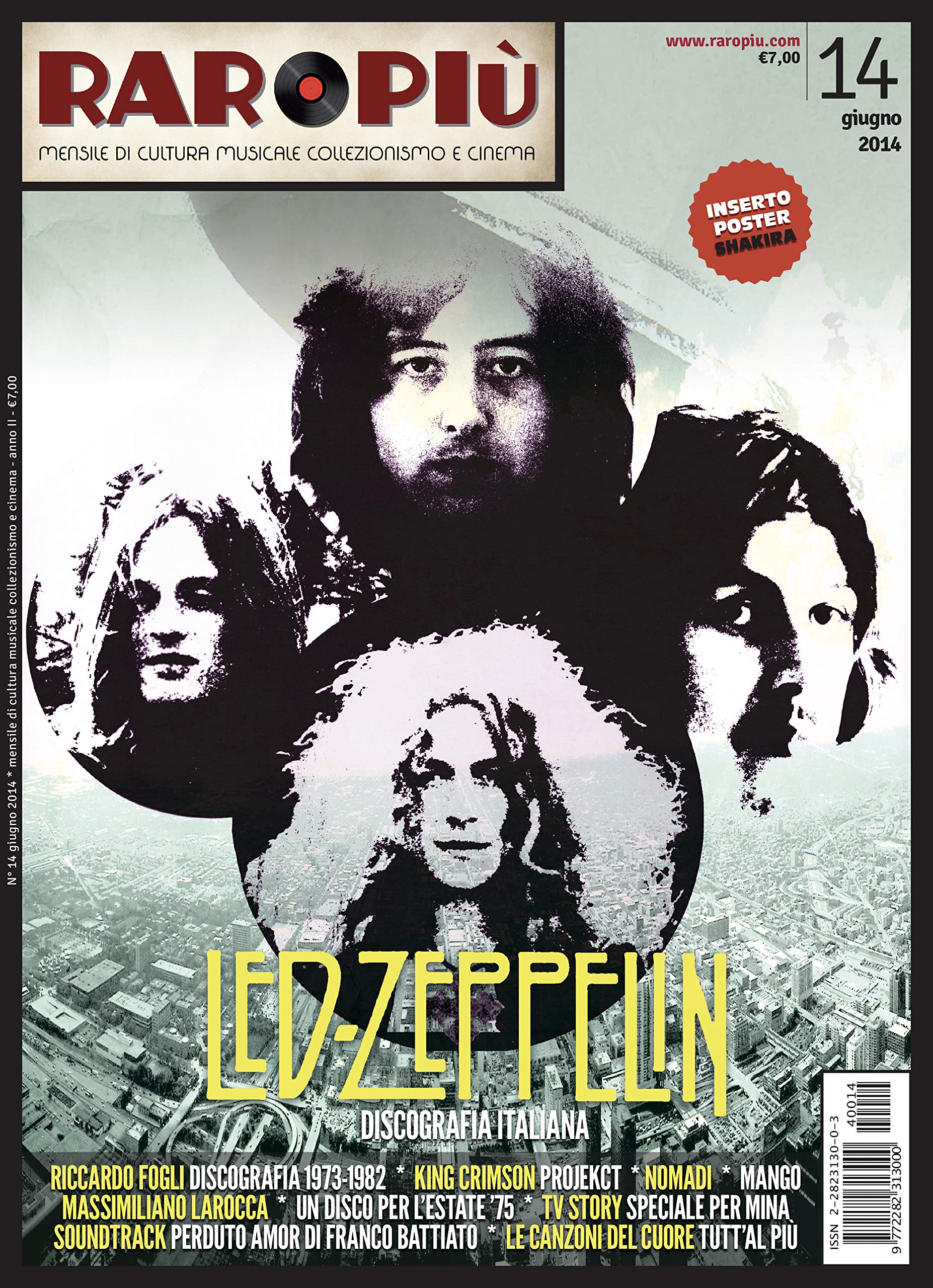 Magazine Raropiù Led Zeppelin résout le manque d'archives de collection rock