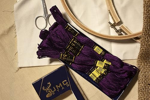 Miniatura 113 de Paquete de 12 hilos de bordado de alta calidad, madejas de 100% algodón egipcio de alta calidad, hilo de bordado de punto de cruz, algodón trenzado