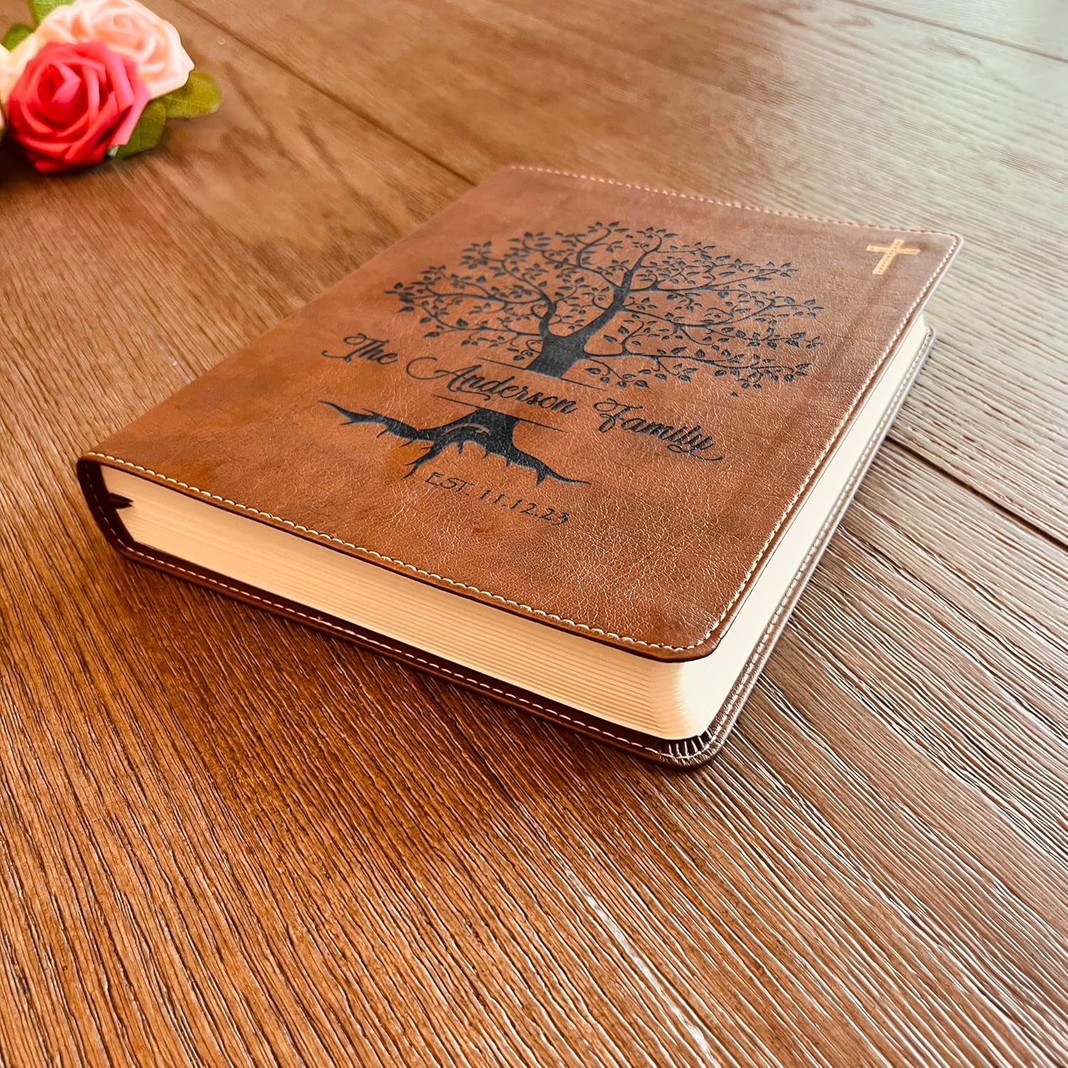 STARKENBURG COMPANY Personalized Family Bible, Custom NIV Family Journaling Bible, Wedding Gifts, Christian Gifts