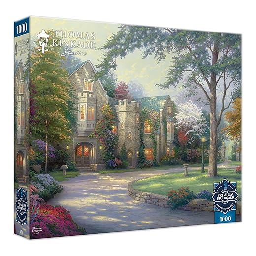 Buffalo Games Sapphire Select – Thomas Kinkade Beyond Summer Gate 1000 Piece Jigsaw Puzzle | Premium Blue Board