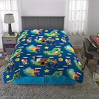 Vista 157 de Franco Ropa de cama para niños, edredón de microfibra suave, tamaño matrimonial, PJ Masks Paw Patrol Girls