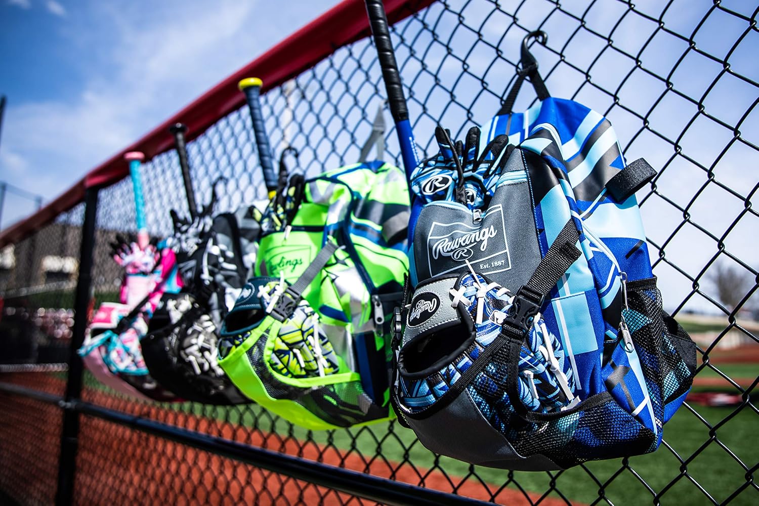Rawlings | REMIX Backpack Equipment Bag | T-Ball & Youth Baseball / Softball | Royal - Image 5