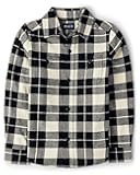 Boys Long Sleeve Plaid Flannel Button Up Shirt