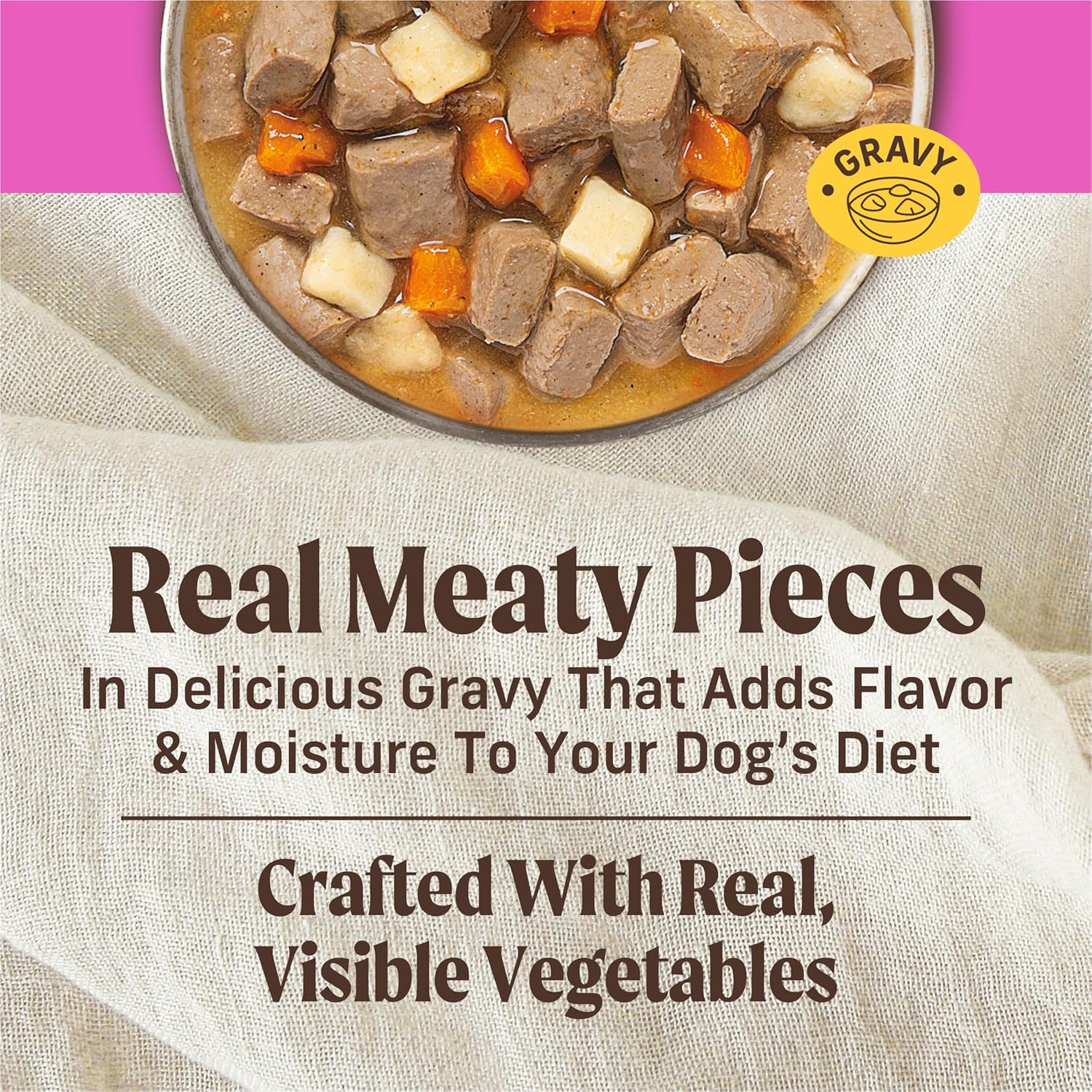 Merrick Chunky Grain Free Premium And Wholesome Canned Dog Food, Real Meat Carvers Delight Dinner In Gravy - (Pack of 12) 12.7 oz. Cans