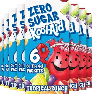 Tropical Punch Zero Sugar Powdered Soft Drink Mix, 6 ct On-the-Go-Packets