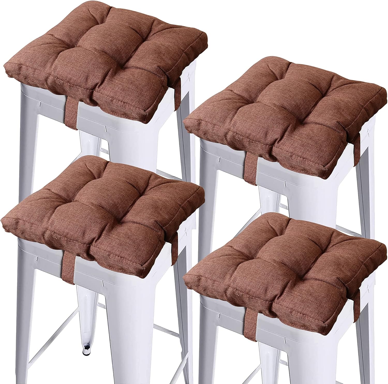 Cooskin Metal Bar Stool Cushion Set of 4, Soft 12 Inches