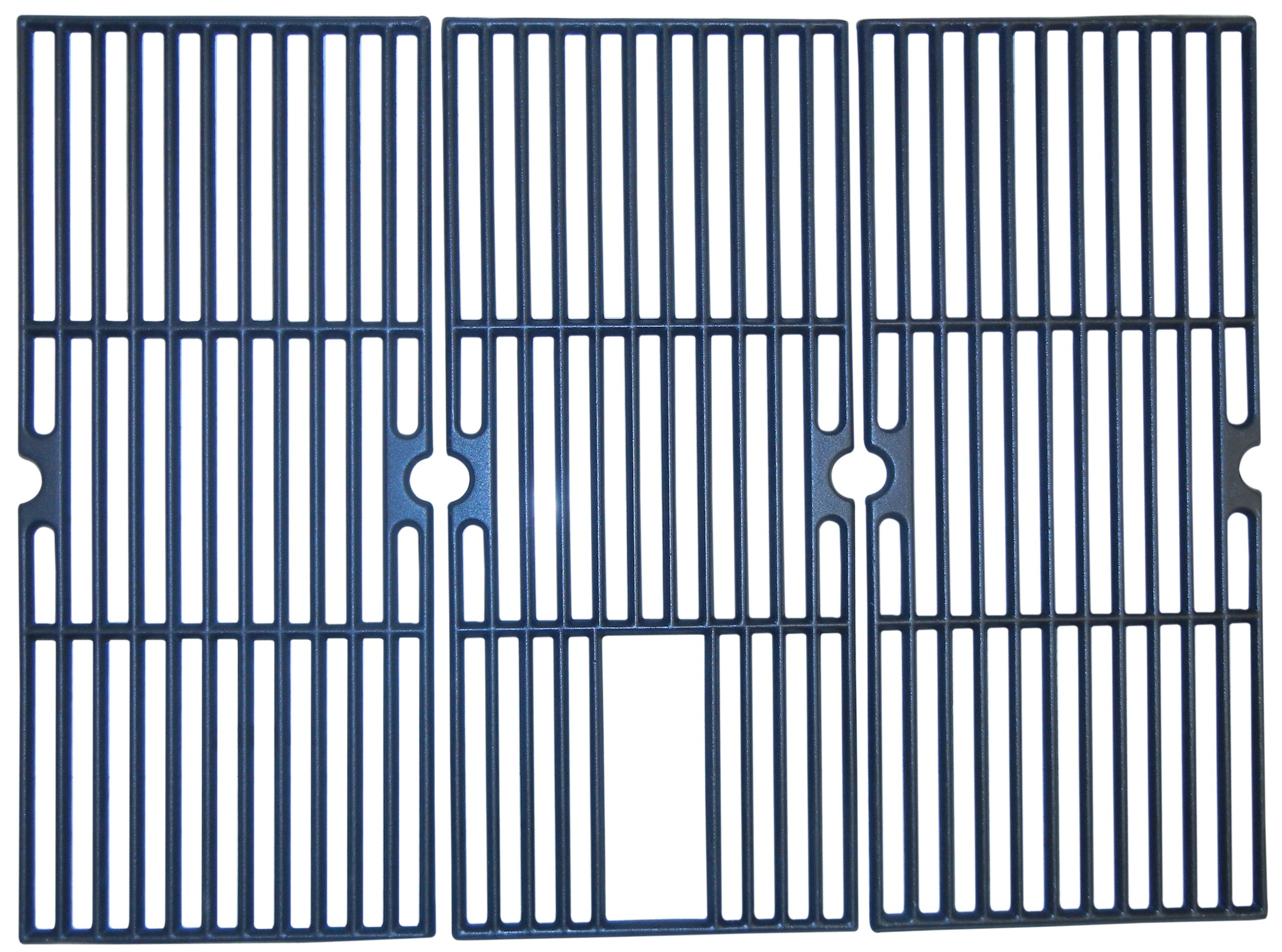 Music City Metals 62393 Griglia di Ricambio in ghisa Opaca per griglia a Gas Modello Brinkmann 810-2390-S, Set da 3 Pezzi