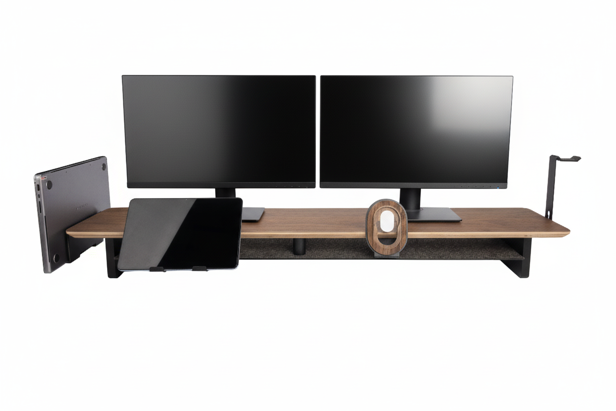 Amazon.co.jp: Woodmate カスタマイズ式 デスクシェルフ モニター台