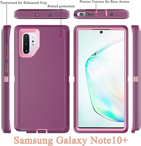 Miniatura 3 de YmhxcY Note 10 Plus - Funda con película de TPU flexible autorreparable (paquete de 2) y película protectora de pantalla para el lente de la cámara