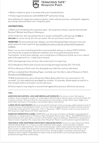 Miniatura 8 de Gear Aid Aquaseal FD - Kit de reparación de parches y adhesivos para engranajes (neopreno)