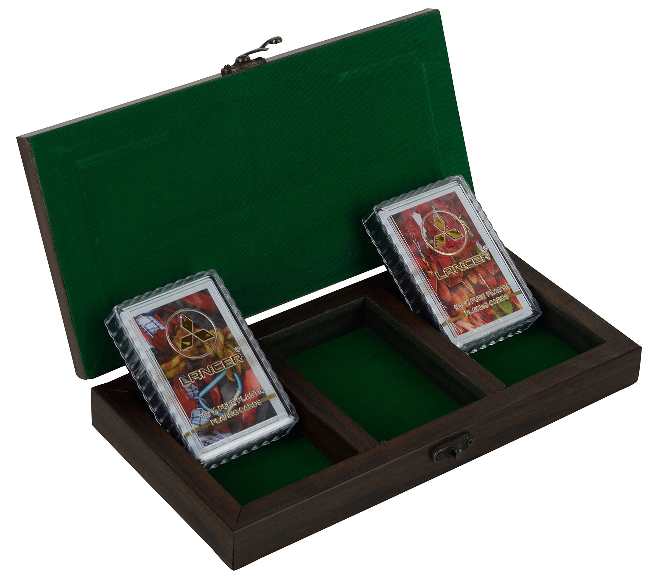 Raga Creations Playing Card Holder 3 Deck Playing Card Box Storage Organiser 3