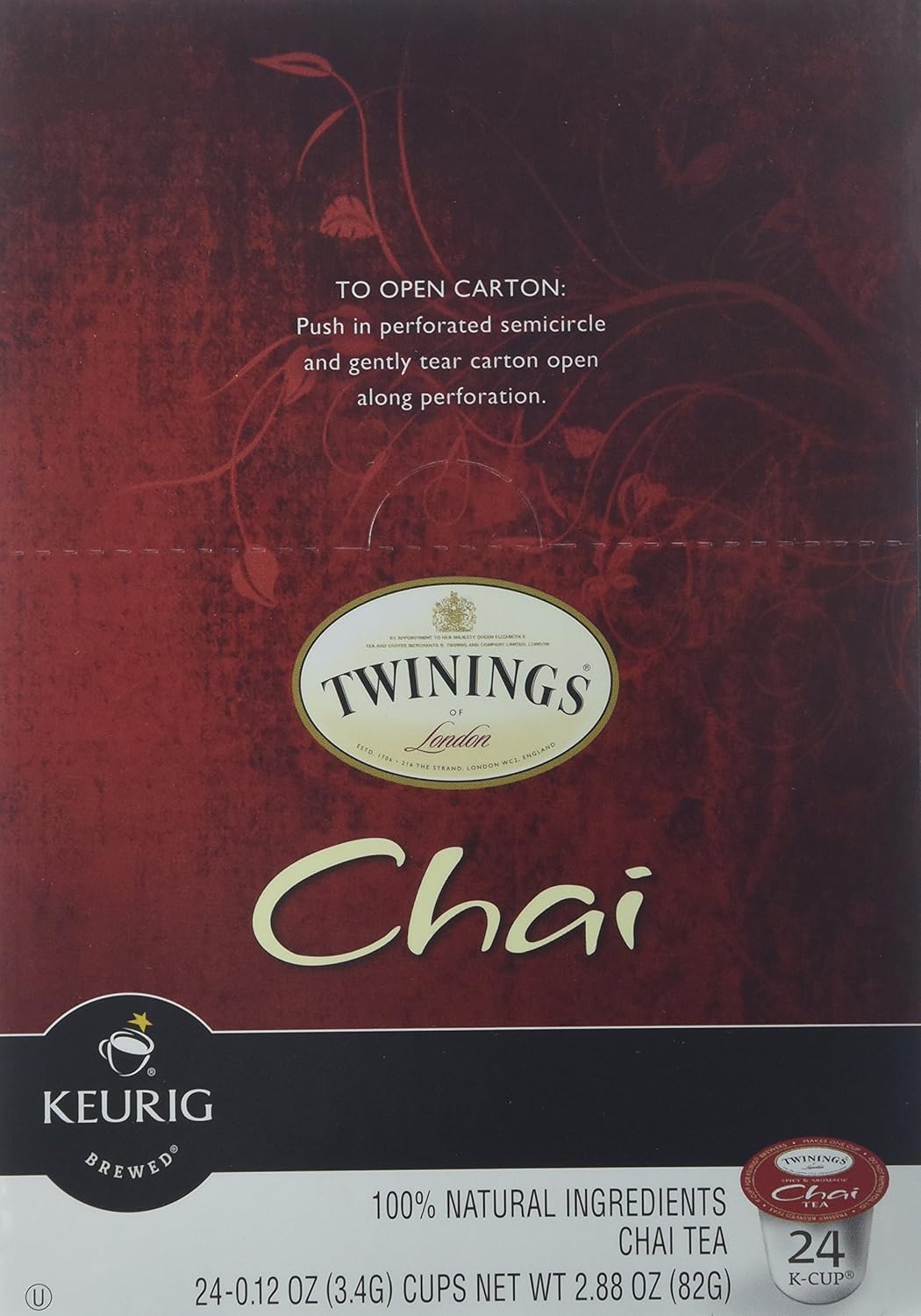 Twinings Chai Tea Keurig K-Cups, 48 Count : Kcup Chai Tea : Grocery & Gourmet Food