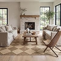 nuLOOM Sabina Brown/Ivory 8x10 Outdoor Rug - Stain Resistant, UV Protected, Durable Indoor/Outdoor Area Rug for Patio, Deck, High Traffic