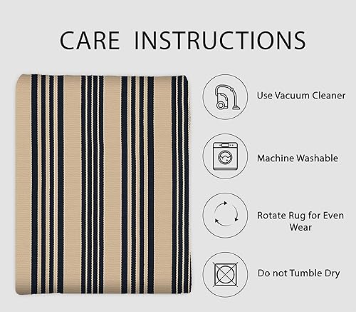 Miniatura 79 de IOHOUZE - Tapete a cuadros estilo búfalo de 5 x 8 pies para interiores y exteriores, lavable, para sala, tapete de bienvenida primavera-verano