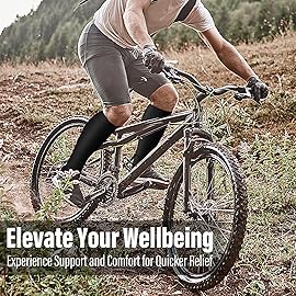 WITHYOU 3 Pairs Compression Socks for Women & Men 15-20 mmHg,Best Support for Nurses Running Hiking