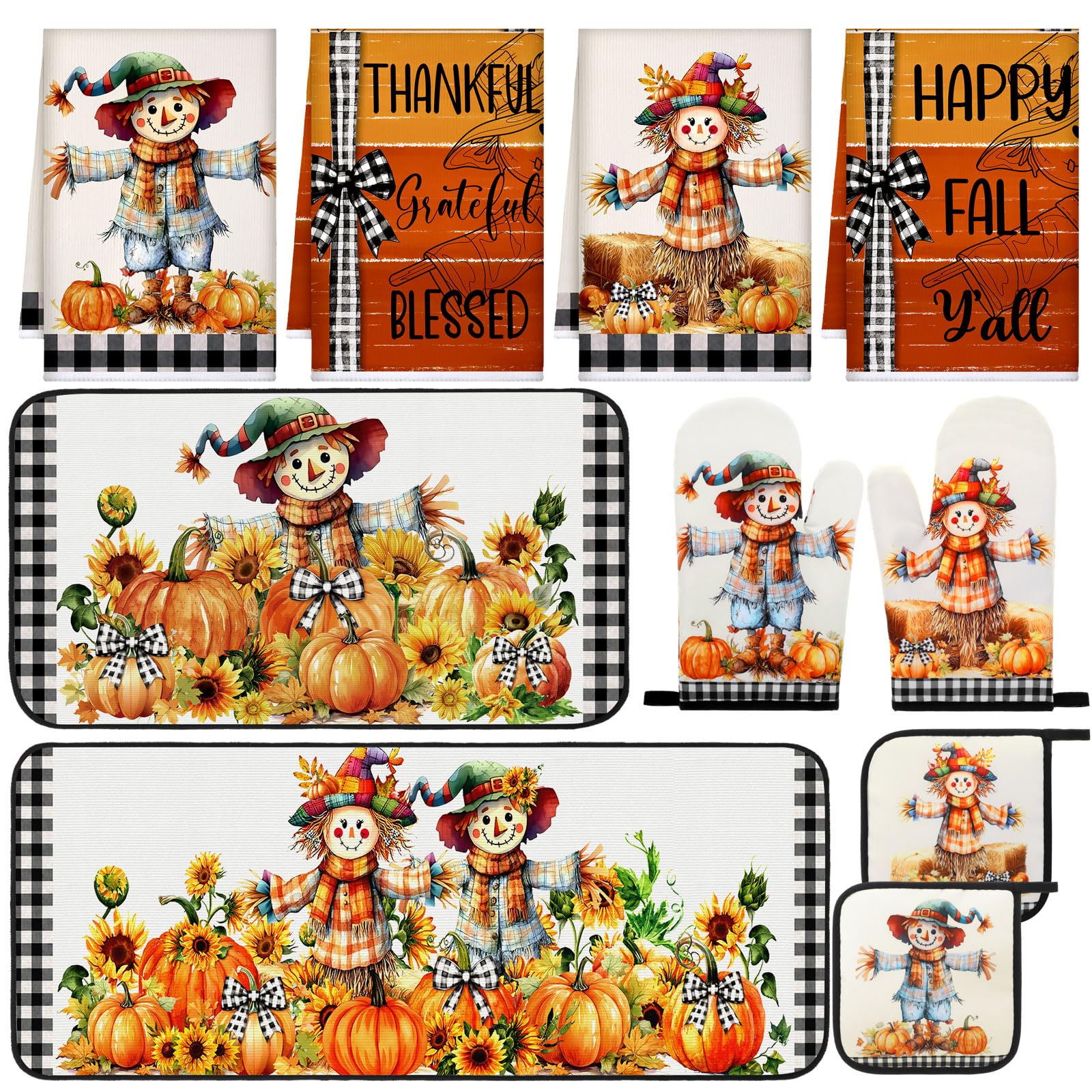 Fall Pumpkin Kitchen Decor Set - Cozy Cooking! -17