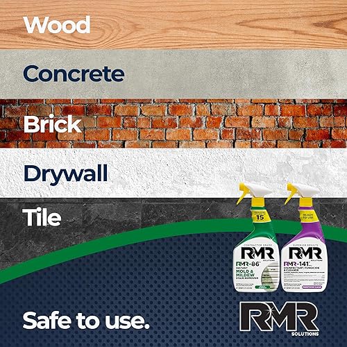 Miniatura 7 de RMR Brands Paquete de eliminación de moho y manchas de bricolaje, kit completo de eliminación de moho y prevención de moho, aerosol desinfectante,