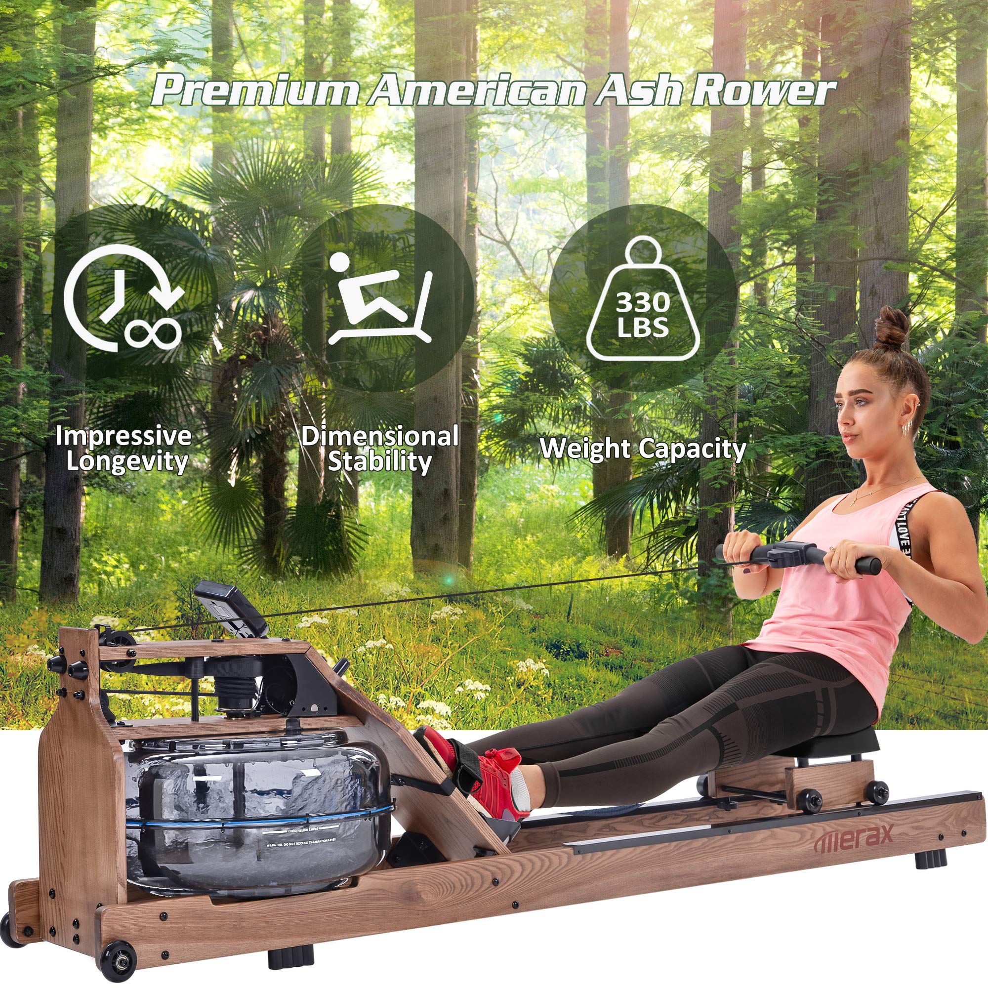 Amazon | Merax ウォーターローイングマシン 木製防水ローワー 家庭用