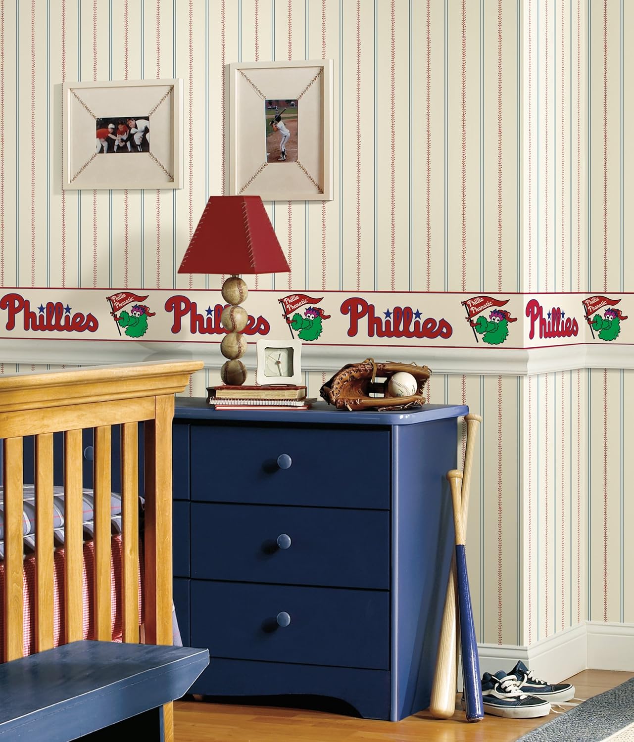 RoomMates York Wallcoverings ZB3401BD Oakland Athletics Prepasted Border, Golden Yellow/Chalk White