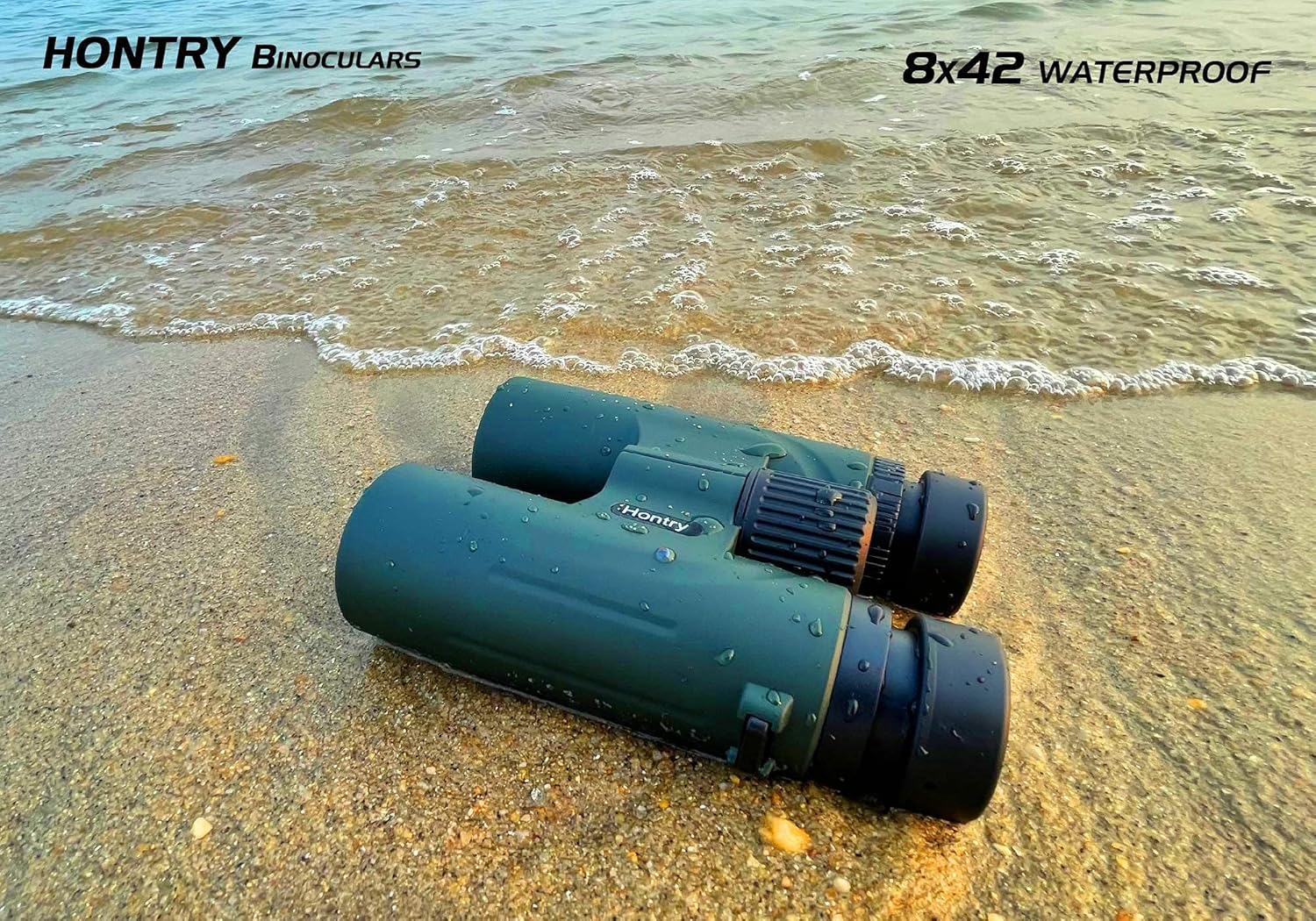 🔥 Crazy Deals Hontry 8x42 Waterproof IPX6 Binoculars for Bird Watching and Hunting