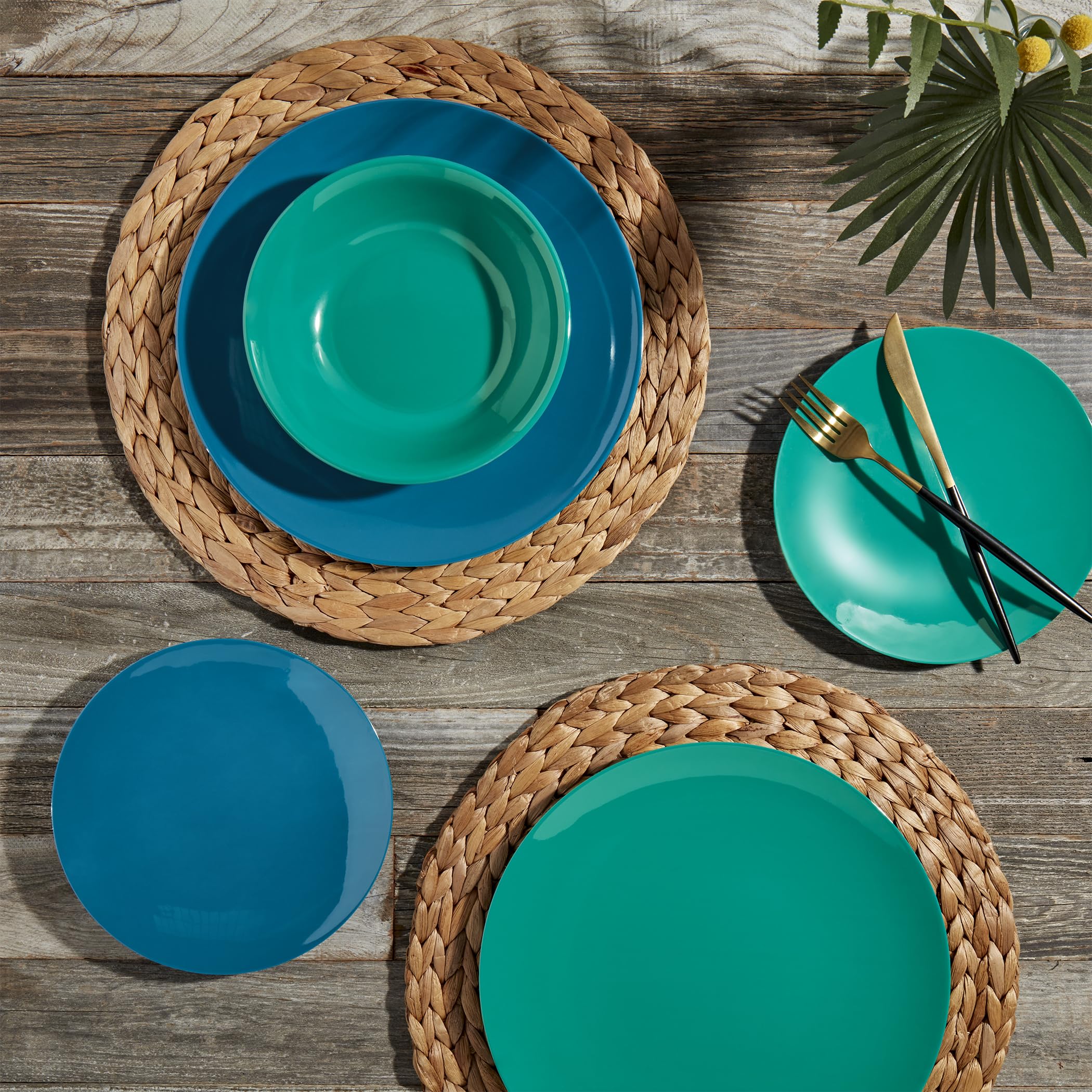 Ban.do Melamin-Dessertteller 4er-Set – Kleine Teller Mit Geriffelter Pappoptik, 19 Cm, Bunt Gemustert – Ideal Für Tapas, Kuchen & Co. Dessertteller Melamin
