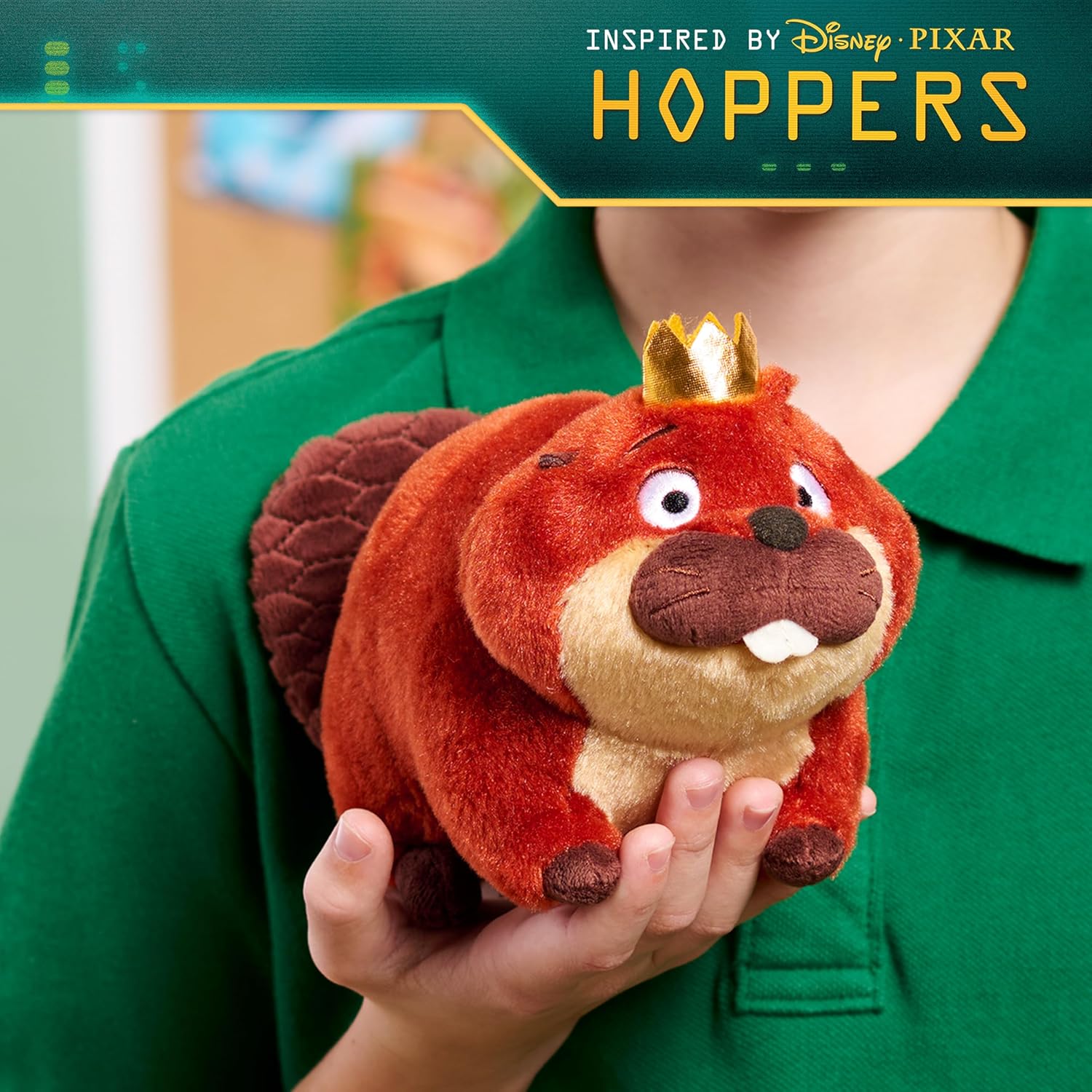 Disney and Pixar's Hoppers Small Plush - King George Collectible Plush Toy for Kids and Movie Fans, Inspired by The Hoppers Movie, Kids Toys for Ages 3 Up by Just Play