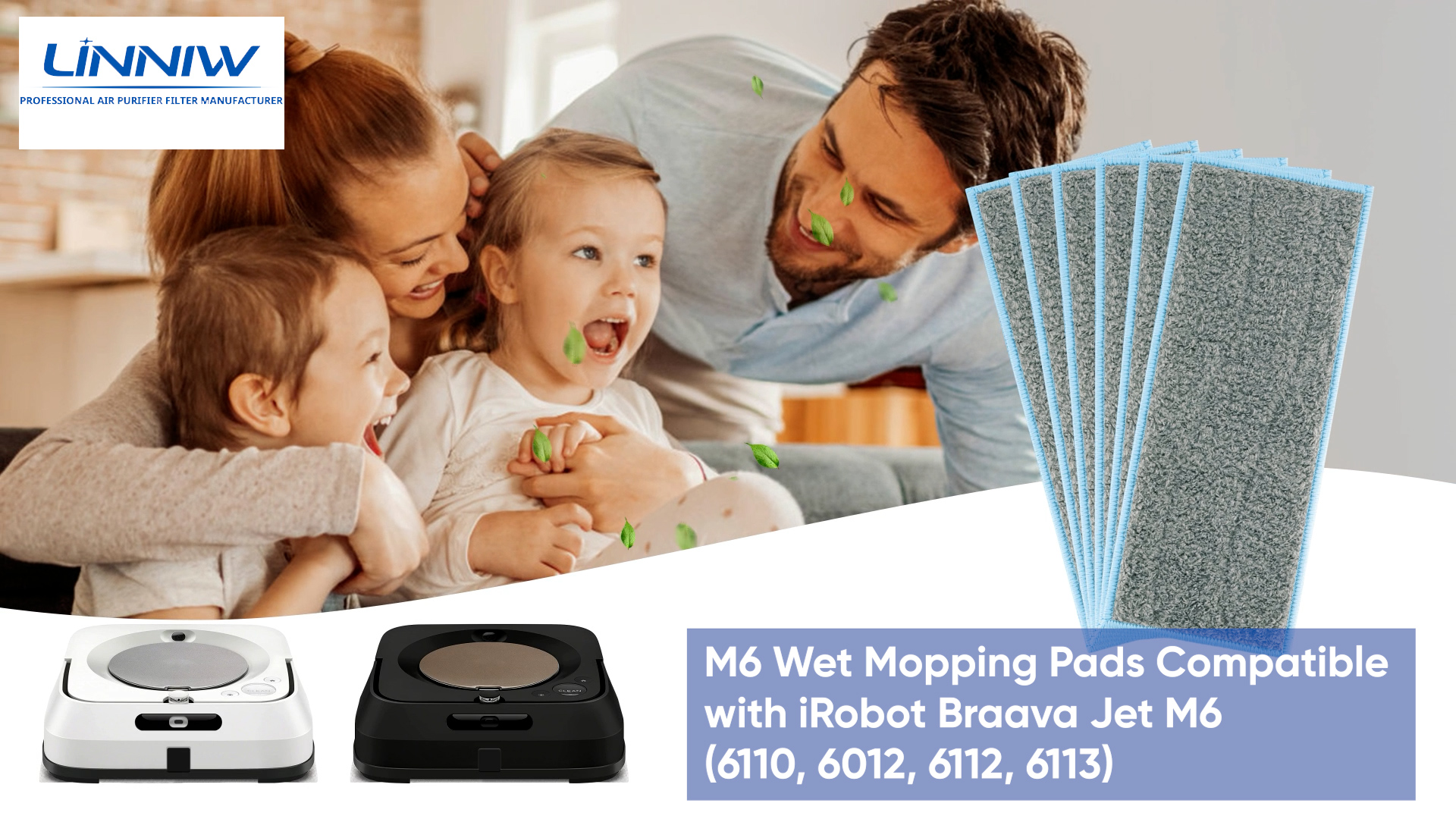 Amazon.com: M6 Wet Mopping Pads Washable Compatible with Braava 