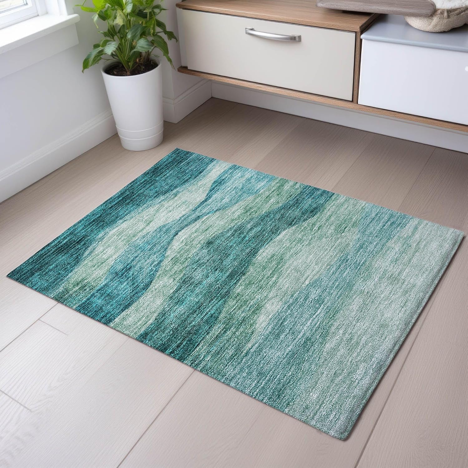 Addison Rugs Mayfield AMF1141 Taupe 9' x 12' Indoor Premium Machine Washable Rug, Silky Soft, Easy Clean, Non Shedding, Bedroom, Living Room, Dining Room, Kitchen Rug