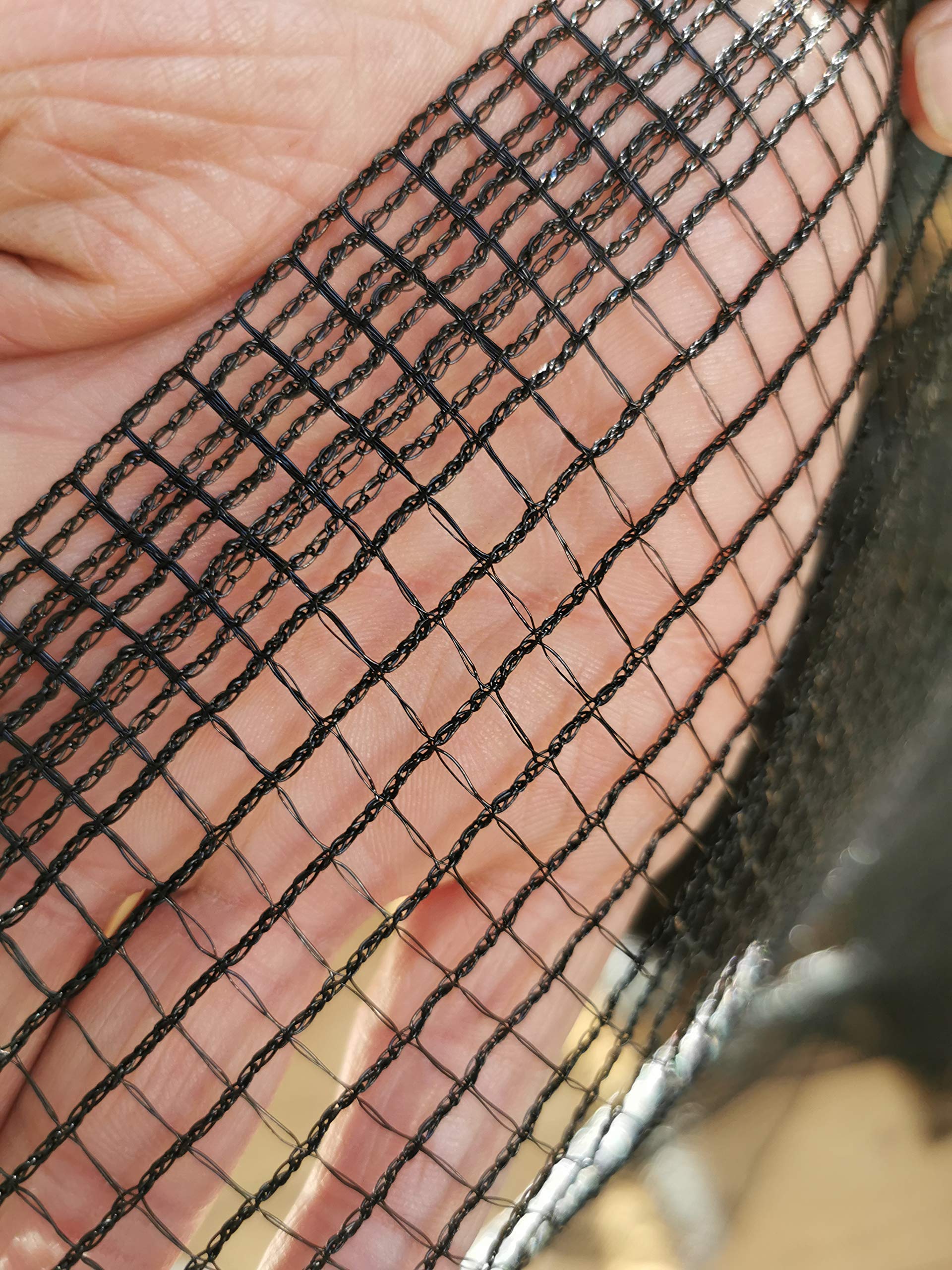 Easynets Strong Soft Black Butterfly Netting 2m Wide 5-6mm mesh size, 60gsm (2m x 8m)