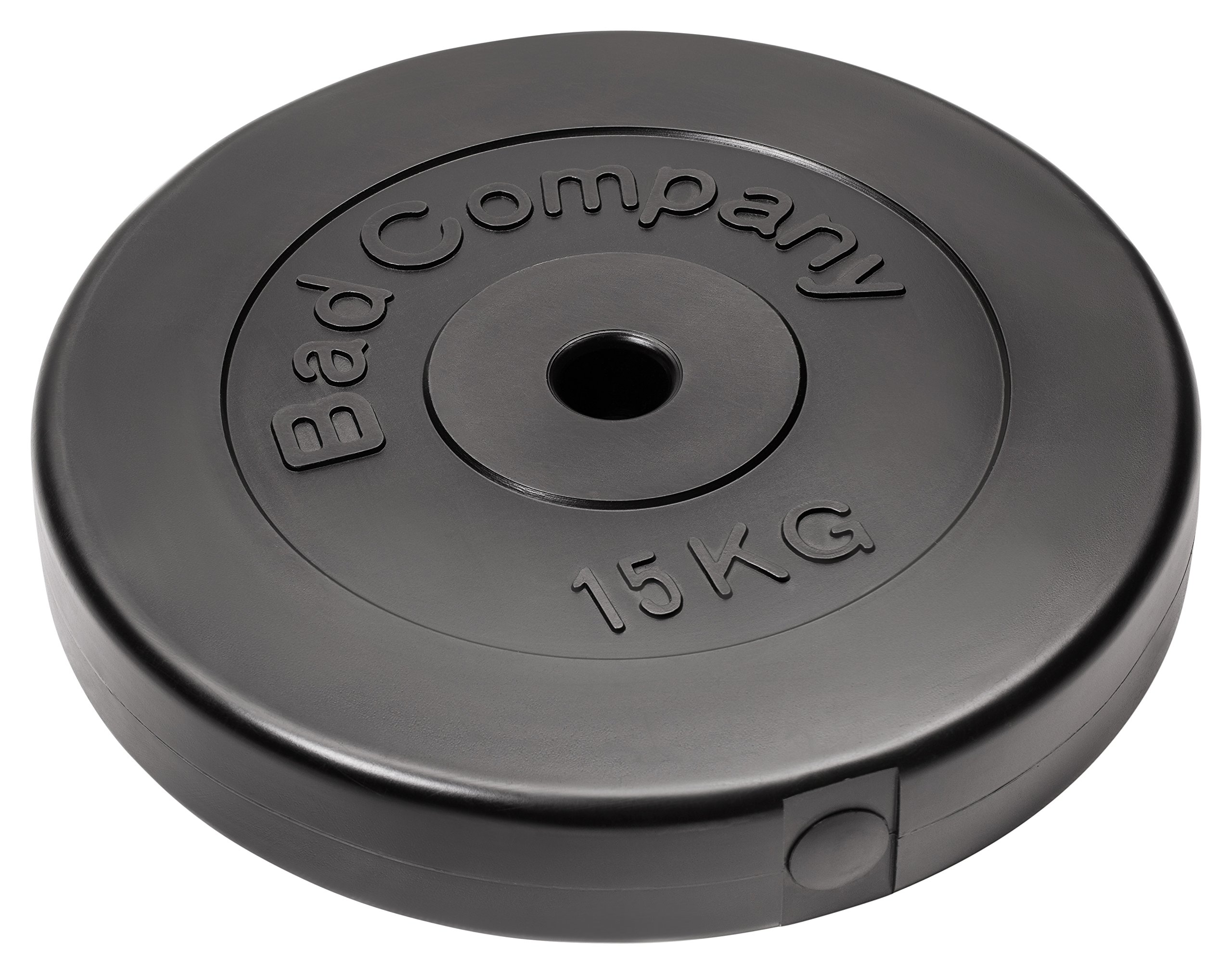 Bad Company GmbH & Co. KG - Discos de pesas (30-31 mm, con recubrimiento de plástico, varios pesos disponibles) Talla:2 x 15 Kg Hantelscheiben