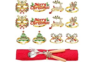 Christmas Napkin Rings Set of 12