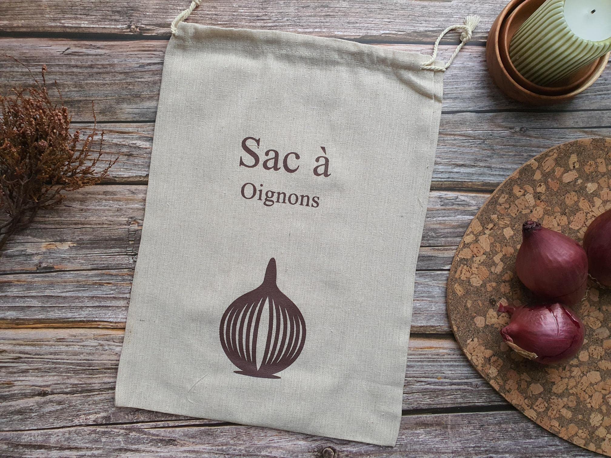 Borsa Per Verdure In Lino Biologico - 26x38 Cm - Ecologica E Riutilizzabile - Per Conservazione Alimenti - Foto 5