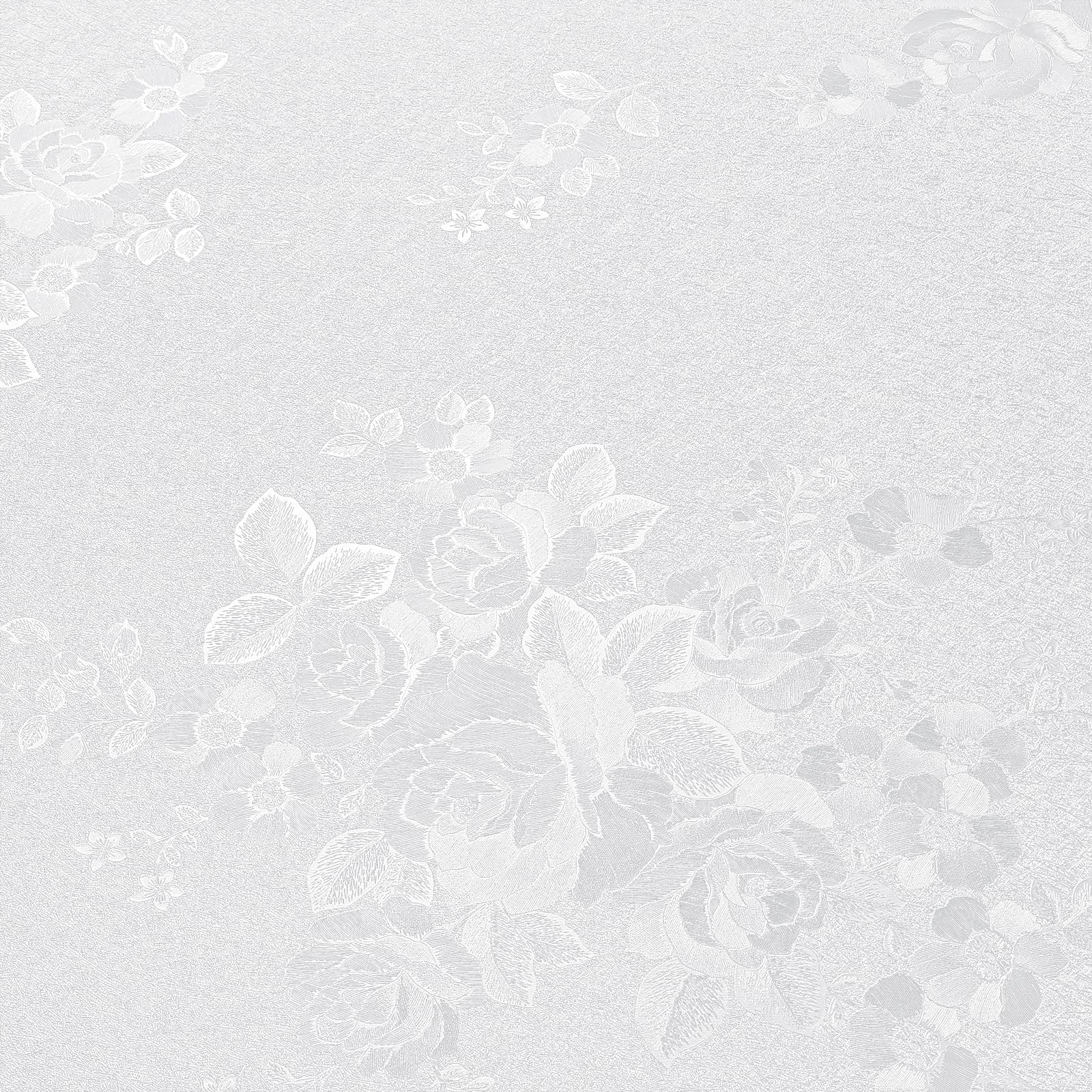 VEELIKE White Wallpaper Peel and Stick Textured Wallpaper White Contact Paper for Cabinets Desk Walls 15.7''x118'' Anaglypta Flower Wall Paper Self Adhesive Removable Vinyl Roll for Bedroom Bathroom