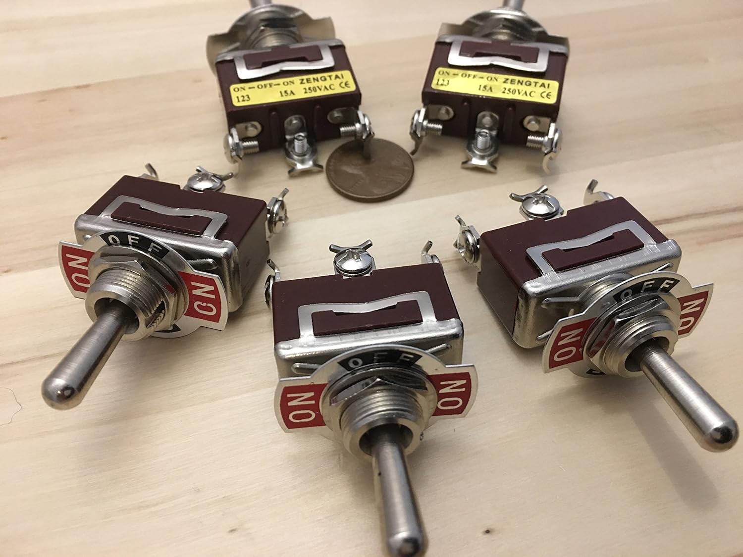 Interruttore A Levetta Momentaneo A 3 Posizioni AC 250V ON-OFF-ON Interruttore A Levetta A 6 Pin, Attacco 12 Mm - Foto 9