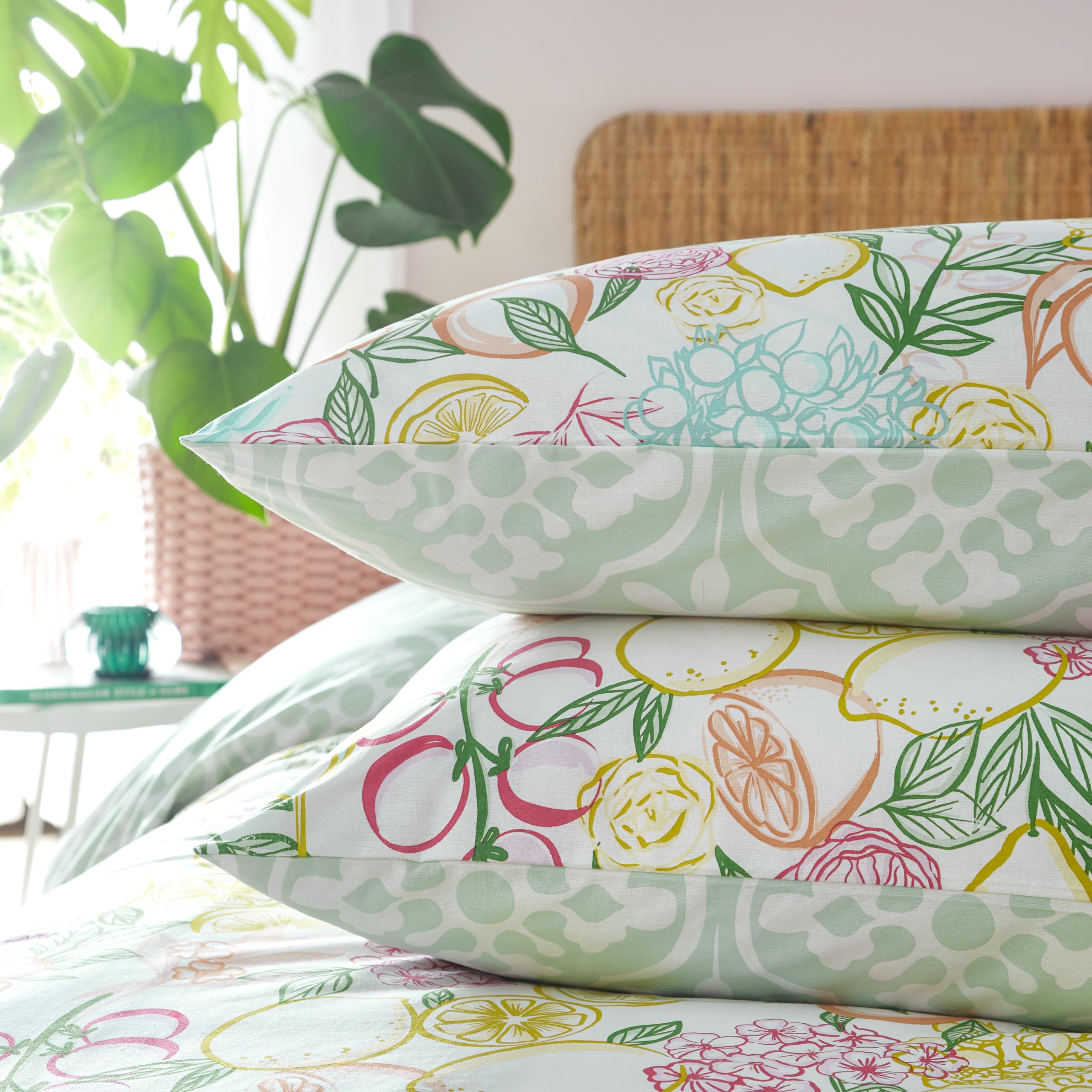 furn. Taormina Floral Duvet Cover Set, Multicolour, King (U.K. Standard) - Image 3