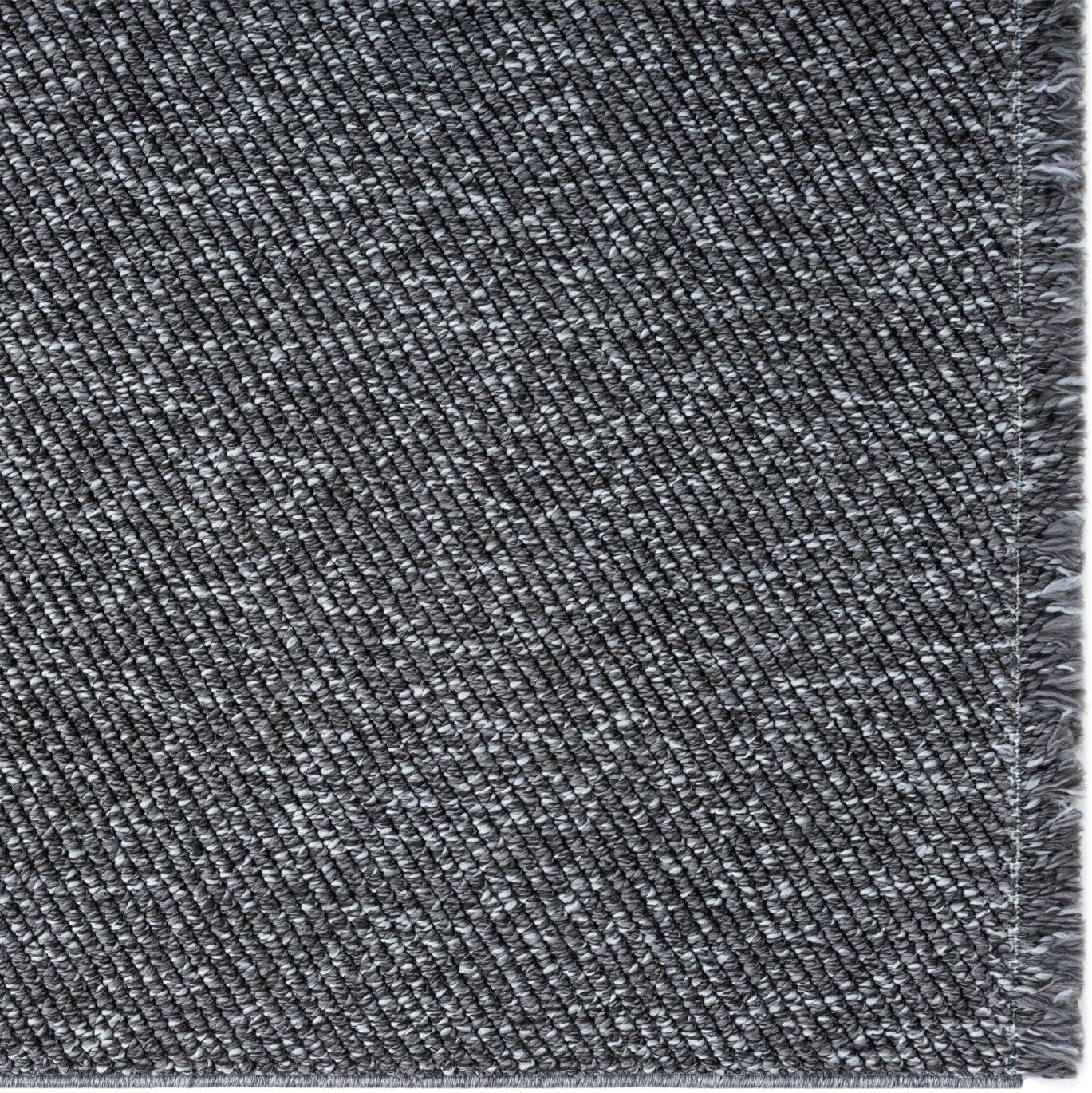 LUXE WEAVERS Solid Machine Woven Smoke 2x3 Area Rug, Indoor Stain-Resistant Carpet