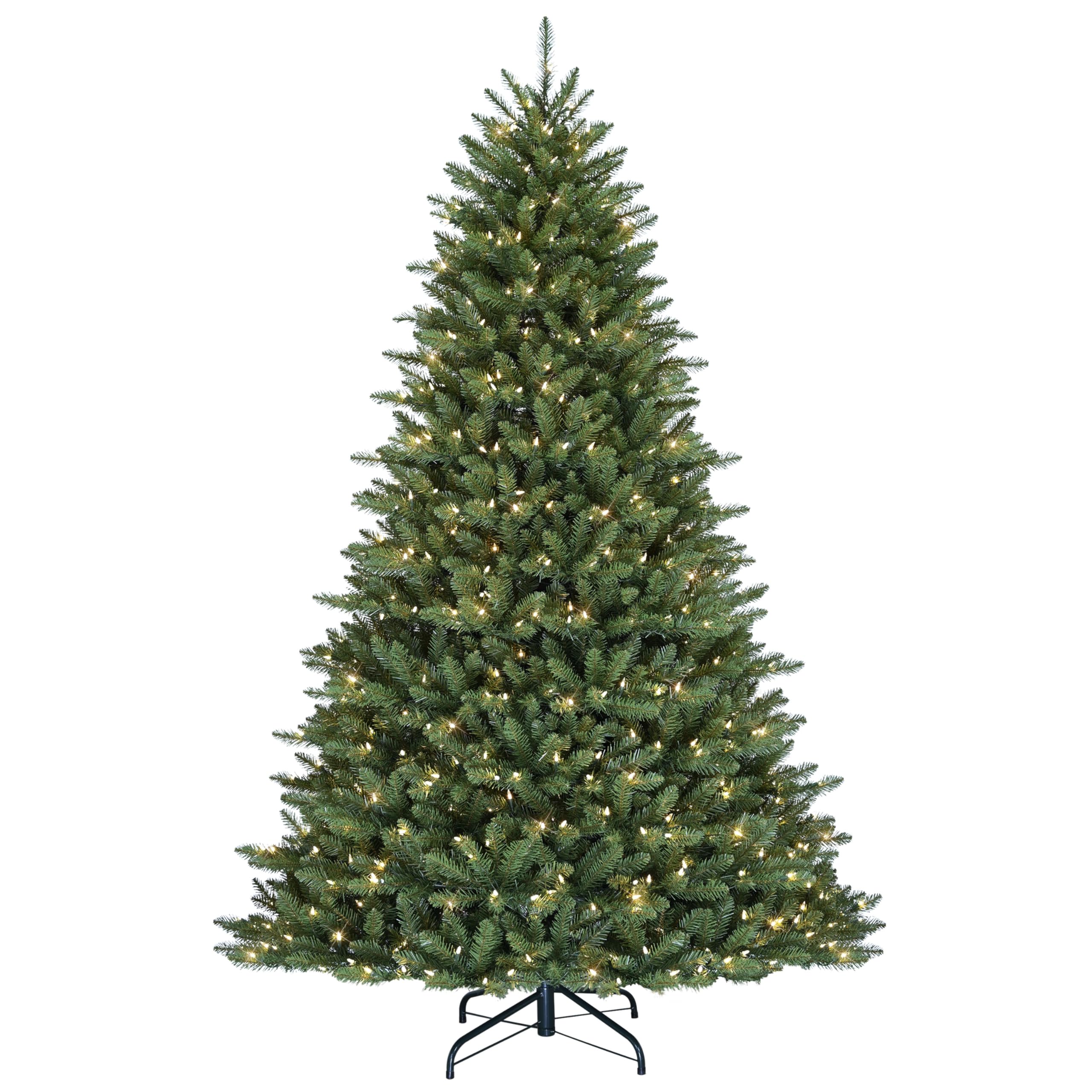 Puleo International 6.5-Foot Pre-Lit Fraser Fir Artificial Tree