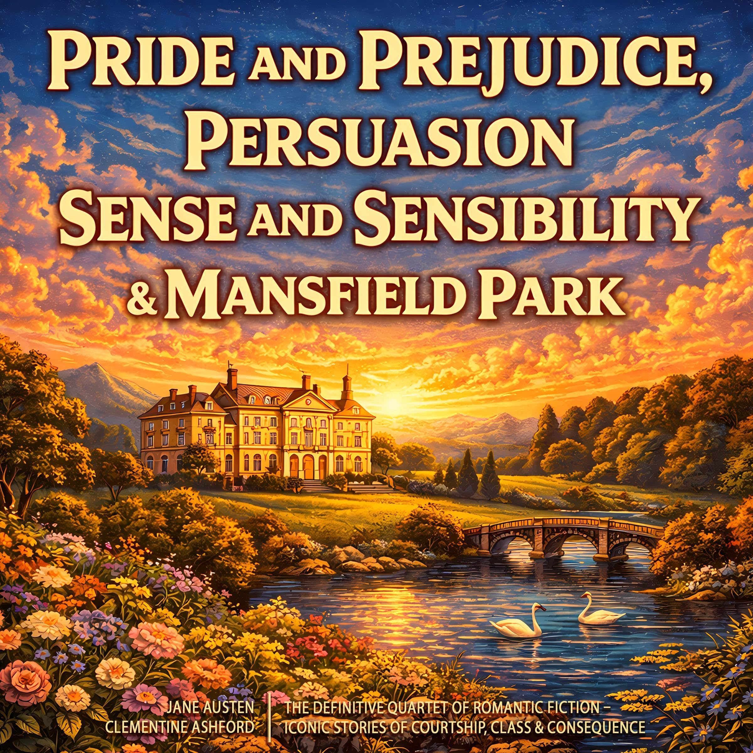 Cover art for Pride and Prejudice, Persuasion, Sense and Sensibility & Mansfield Park