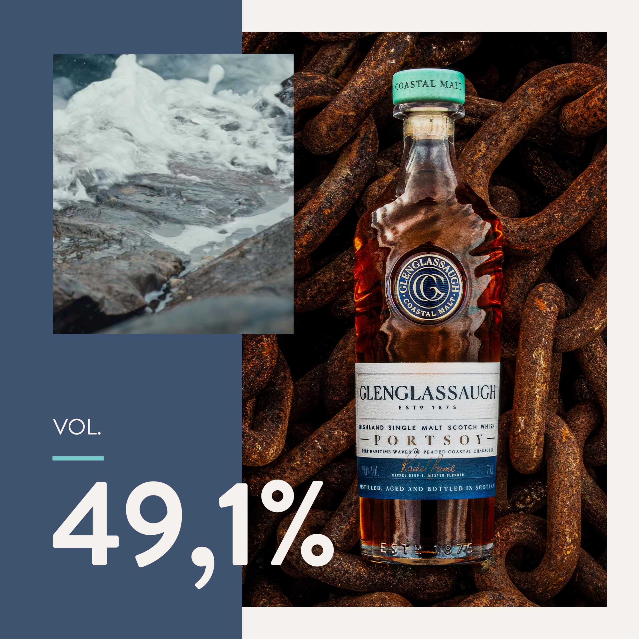 Glenglassaugh 12 Jahre - Premium Single Malt Whisky - Geschenkempfehlung - harmonisch, fruchtig und frisch - 0.7L / 45% Vol.
